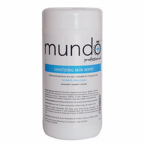Mundo Sanitising Skin Wipes 100