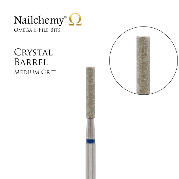 Crystal Barrel – Medium (Blue Band) – Diamond E-File Bit – Nailchemy