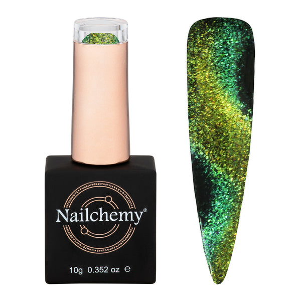 Emerald Masque - Masquerade Collection - Chameleon Flake CAT EYE HEMA FREE Gel Polish