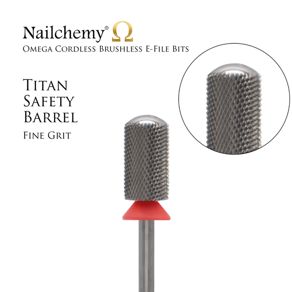 Titan Safety Barrel – Carbide E-File Bit (Fine, Medium & Coarse)