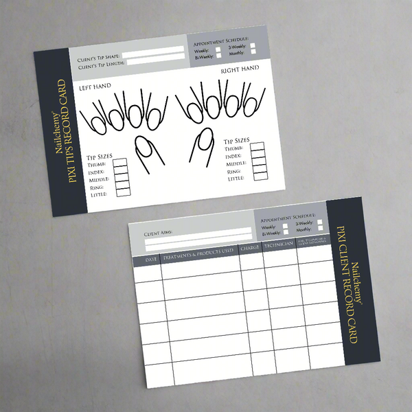 A6 Pixi Tips Record cards - 50 Pcs