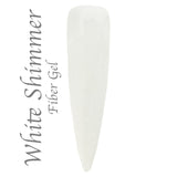 White Shimmer - Soak Off Fiber Gel - 15ml