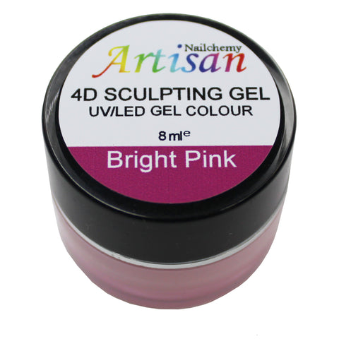 Artisan 4D Sculpting Gel - Bright Pink 8ml