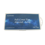 Full Cover Tips - Almond Long