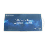 Full Cover Tips - Almond Short