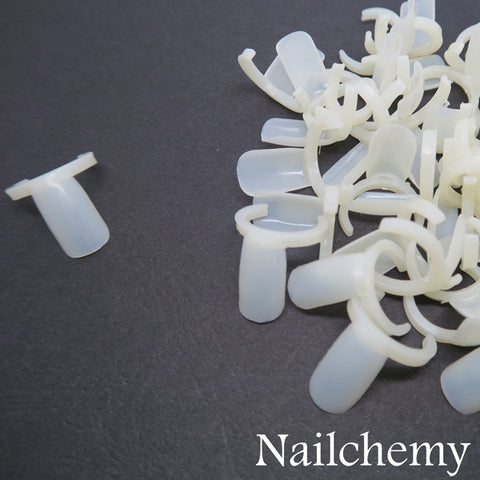 50 x Opaque Bottle Lid Display Clip On Tips