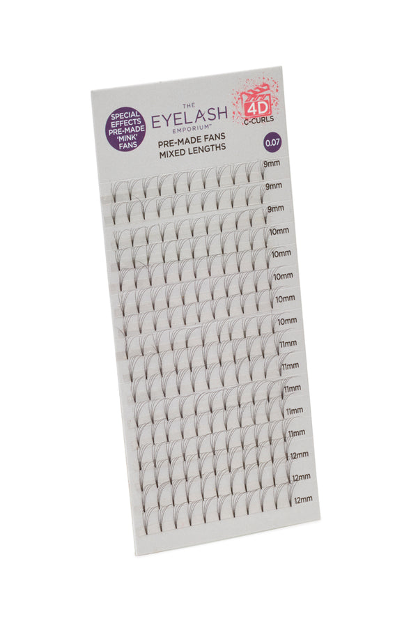C-Curl 4D Pre-Made Fans Lashes - Eyelash Emporium