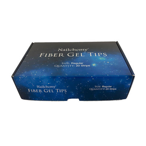 Fiber Gel Tips - Regular Size - (20 strips per box)