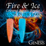 Fire & Ice - Glow In The Dark DUO - Genesis Coloured Acrylic - 25g