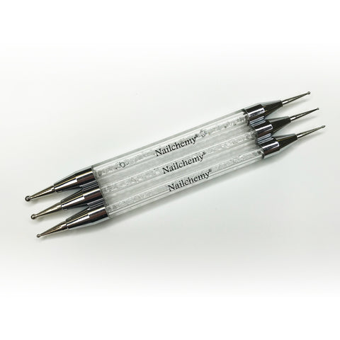 3 x Nailchemy Dotting Nail Art Tools