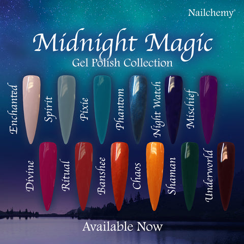Midnight Magic - Soak Off Gel Polish - Full Set