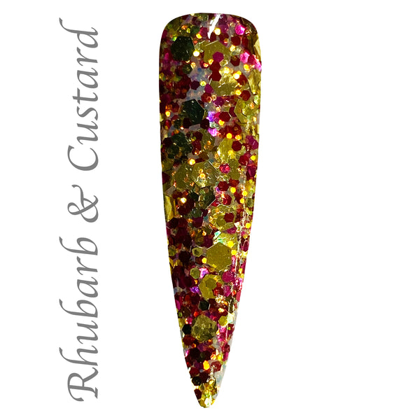 Rhubarb & Custard - Genesis Coloured Acrylic - Mr. Dave's Every Flavour Beans Collection- 20g