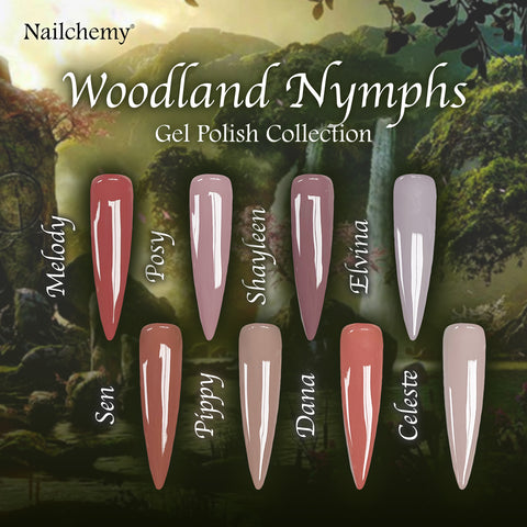 Woodland Nymphs Collection - Soak Off Gel Polish - Full Set 15ml